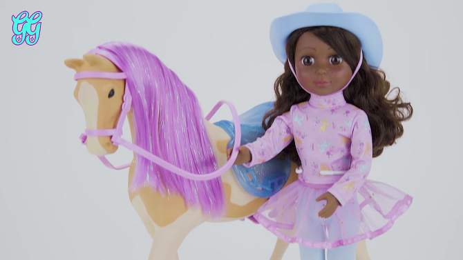 Glitter Girls Clea &#38; Clover 14&#34; Fashion Doll &#38; Toy Horse, 2 of 7, play video