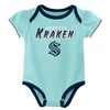 MLB Seattle Mariners Baby Girls' 3pk Bodysuit - 0-3M