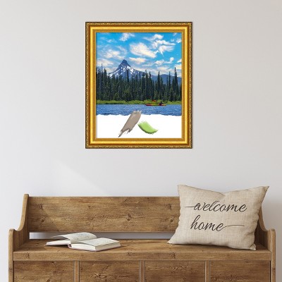 Colonial Embossed Gold Pine Wood Wall Picture Frame