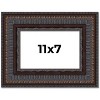 PosterPalooza | Photo Size 3.5" Wide Ornate Brown Frame - UV Acrylic, Foam Board Backing, Hanging Hardware - 2 of 4