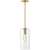 Lark Lane 1 - Light Pendant in  Lacquered Brass/Cased Opal - 3 of 4