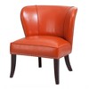 CAVINAS Faux Leather Accent Chair with Mid-Height Backrest,Modern Upholstered Living Room Chairs,Reading Chairs for Living Room - 2 of 4