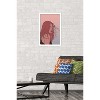 Trends International Hand Drawn Woman With Blowing Hair Framed Wall Poster Prints - 2 of 4