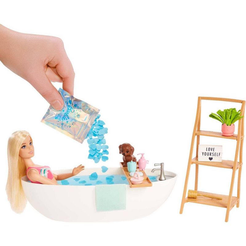 Barbie Doll &#38; Bathtub Playset - Confetti Soap &#38; Accessories - Blonde, 3 of 8