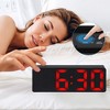 REGALWOVEN Small Digital Corded Dimmable Electric Alarm Clock 6.3 x 2.4 x 1 Inches - 3 of 4