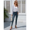 Clearlove Women's Cropped Cardigan Long Sleeve Soft Knit Rib Button Down Sweater - 4 of 4