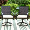 5pc Patio Dining Set with Steel Fire Pit Table & 360 Swivel Chairs - Captiva Designs - 2 of 4