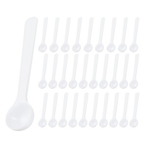 Unique Bargains Plastic Disposable Coffee Spices Measuring Spoon with Short Handle 30 Pcs - 1 of 4
