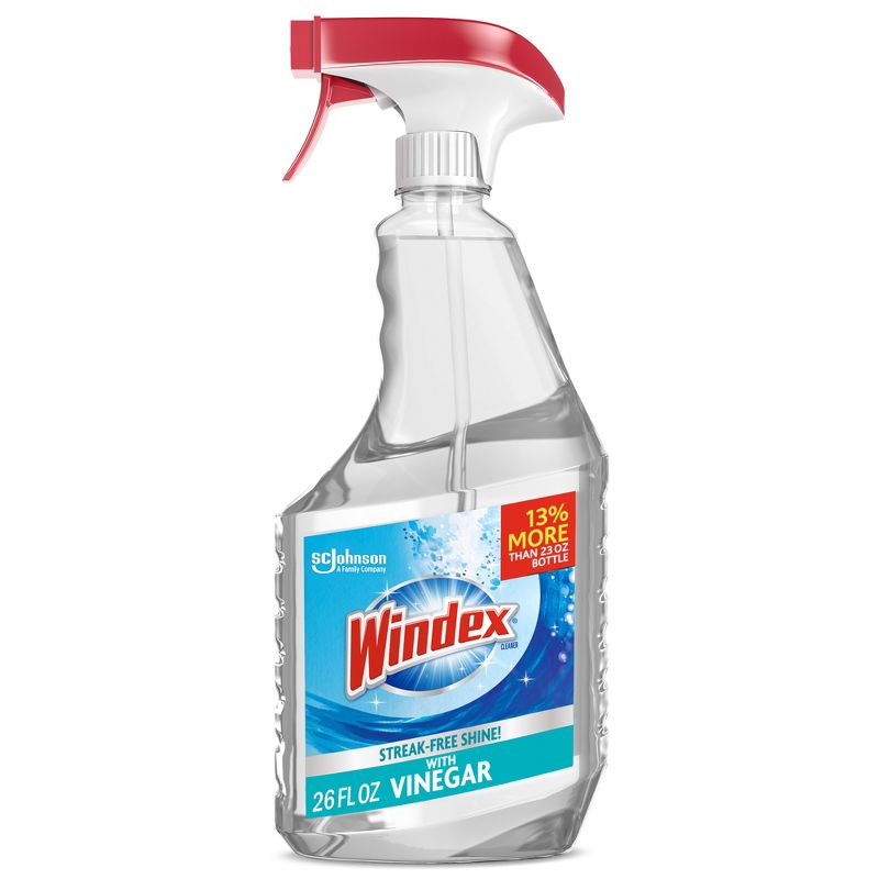Windex Glass Cleaner Trigger Bottle Vinegar - 26 fl oz, 1 of 14