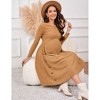 Maternity Sweater Dress A-Line Swing Knit Dress - 4 of 4