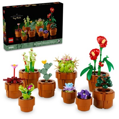 LEGO Icons Tiny Plants Creative Building Set for Adults, Gift for  Valentines Day for Flower-Lovers, Carnivorous, Tropical and Arid Flora,  Build and