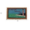 HomeRoots 18" X 30" Brown Coir Lighthouse Here The Light Welcomes You Outdoor Door Mat - 3 of 4