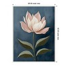 Amanti Art Floral on Blue by Tradelink Inhouse Artist Framed Canvas Wall Art - 4 of 4