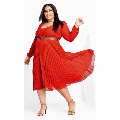 Women's Plus Size Precious Pleat Dress - tigerlily | CITY CHIC