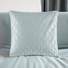 LIVN CO. 200TC Cotton Seafaom Blue Embroidered Euro Sham - 2 of 4