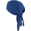 CTM Cotton Solid Unlined Biker Do Rag Cap - 3 of 4