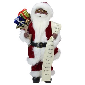 Northlight 16" Santa Claus Christmas Figure with Naughty or Nice List - 1 of 4