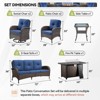 Gymojoy Sofa Chair with Propane Fire Pit Table Set - 2 of 4