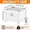 PAKASEPT Washer and Dryer Pedestals, 29" Laundry Pedestal, with Laundry Basket Shelf Drawer and Built-in Drain Pan + Hose, 700 LBS Capacity - 2 of 4