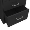CLIHOME 6-Tier Rolling File Cabinet With Handle, Metal Steel Compact Mobile Storage Cabinet Dressers With Wheels - 4 of 4