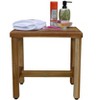 EcoDecors® Eleganto® 18" Teak Wood Shower Bench in EarthyTeak Finish - 4 of 4
