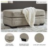 Signature Design by Ashley Stonemeade Upholstered Ottoman, Taupe Brown - 3 of 4
