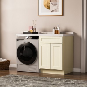 Kitchen Base Cabinet, Unassembled Cabinet with Adjustable Shelf without Top - 1 of 4