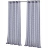 Kate Aurora Living 2 Pack Shabby Metallic Trellis Pastel Sheer Grommet Curtains - 3 of 4