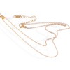 Anna-Kaci Gold Tone Pendant Necklace with Rectangular Crystal and Starburst Accent - image 3 of 4