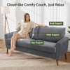 Vipbear 68" Loveseat Sofa,Modern Love Seat Couches for Living Room,Small Couch for Bedroom Office,Comfy Couch with Spring Cushion,Tool-Free Assembly - 3 of 4