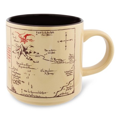 Lord of The Rings Gondor Elven Text 20oz Ceramic Camper Mug