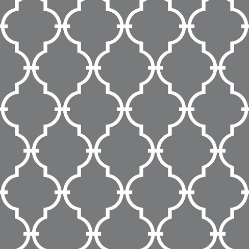 Roommates 28 2 Modern Trellis P S Wallpaper Gray Target