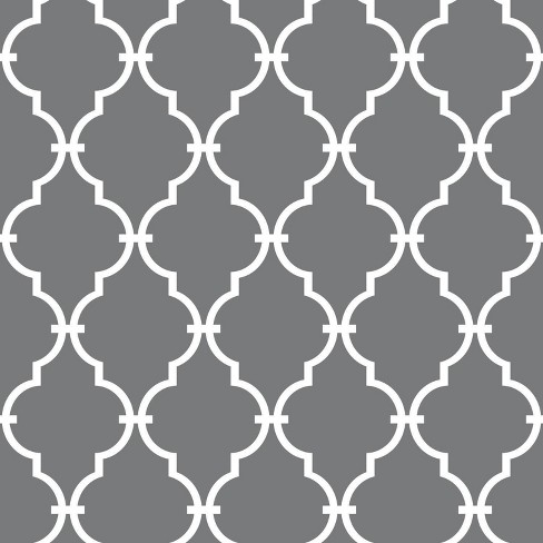 Roommates 28 2 Modern Trellis P S Wallpaper Gray Target