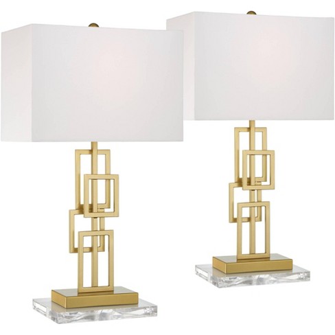 Gold table lamps store set of 2