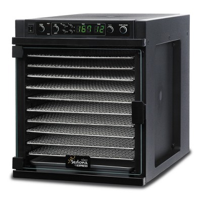 Sedona Express 11-Tray Black Stainless Steel Food Dehydrator