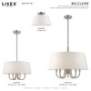 Livex Lighting Belclaire 1 - Light Flush Mount in  Brushed Nickel - 4 of 4