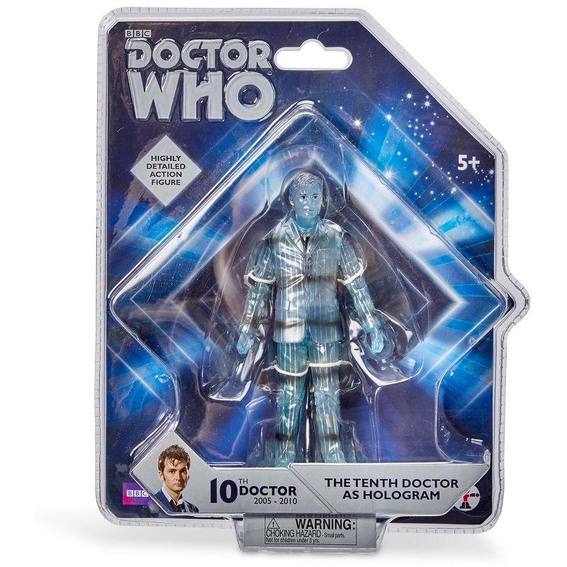 Seven20 Doctor Who 5" Action Figure - 10th Doctor Hologram - Collector Series - Ages 5+, 4 of 8