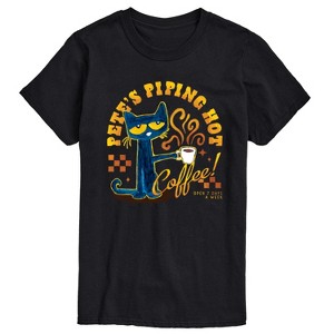 Men's - Pete the Cat - Piping Hot Coffee Short Sleeve Graphic T-Shirt - 1 of 4