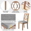 PAGED Extendable Dining Table Foldable Kitchen Table with Rubberwood Legs, 29.67-45.67" Living Room Table for 4 Person, Space Saving - 3 of 4