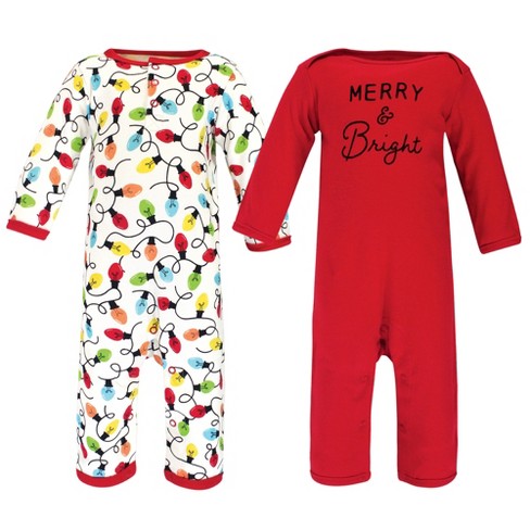 Touched by Nature Baby Unisex Holiday Pajamas Baby Merry and Bright 0 3 Months