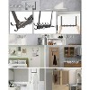 LunaLulinlk Over The Door Hooks for Hanging,Heavy Duty Hanger Holder for Hanging with 5 Dual Hooks,Over The Door Hanger Hook Fits 1-3/4" Thick Door - 2 of 4
