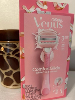 Venus Comfortglide White Tea Women's Razor + 2 Razor Blade Refills : Target