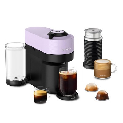 Nespresso Vertuo Pop+ Combination Espresso and Coffee Maker with Milk Frother