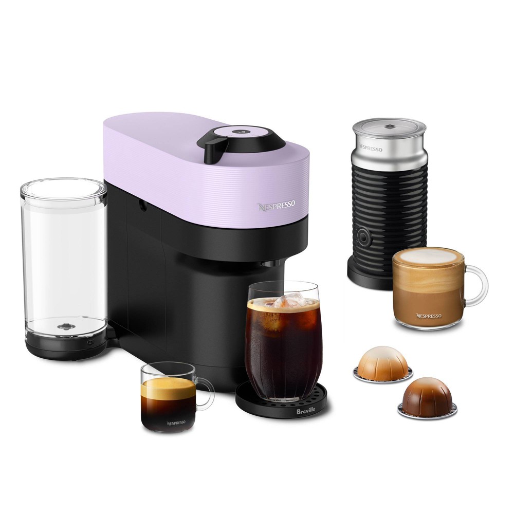 Photos - Coffee Maker Nespresso Vertuo Pop+ Bundle Espresso Maker Lilac 