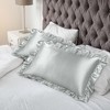 PiccoCasa Satin Retro Luxury Silky with Ruffle Envelope Closure Pillowcases 2 Pcs - 3 of 4