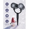 FAAYFIAN Double Head Snowflake Christmas Projector Lights, Outdoor LED Snowfall Landscape Light for House, Tree & Yard Holiday Decoration - 4 of 4