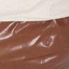 NicBex 5 Ft Faux Leather Rounded Bean Bag Chair with Removable Covers for Living Room,Dining Room,Bedroom,Office - 4 of 4