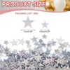 Unique Bargains Party Supply Plastic Lightweight Waterproof Twinkle Metallic Stars Foil Confetti 0.13 Ibs - 2 of 4