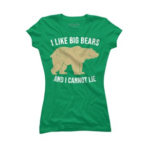 Adult Design By Humans I Like Big Bears And I Cannot Lie Bear Silhouette By Wholesome T-Shirt - 1 of 2