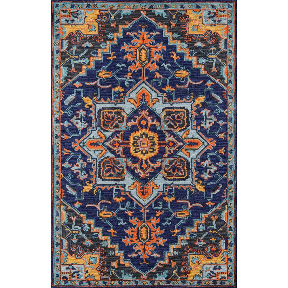 Photos - Area Rug Momeni 6'x9' Ibiza Irina  Navy  